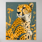 Vintag Cheetah Poster (Vorne)