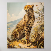 Vintag Cheetah Poster (Vorne)