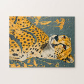 Vintag Cheetah Puzzle (Horizontal)