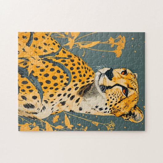 Vintag Cheetah Puzzle (Horizontal)