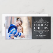 Vintag Chef 1 Foto Fotokarte Feiertagskarte (Vorne/Hinten)