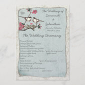 Vintag Cherry Blossom Chickadee Damask Programme (Vorderseite)