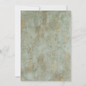 Vintag Cherry Blossom Elegante Hochzeit der Blumen Einladung (Rückseite)