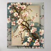 Vintag Cherry Blossom Poster (Vorne)