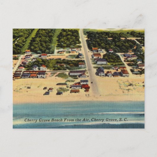 Vintag, Cherry Grove Beach, South Carolina Postkarte (Vorderseite)