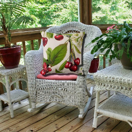 Vintag Cherry Illustration Kissen