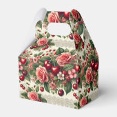 Vintag Cherry 'Sweet One' 1. Geburtstag Foto Geschenkschachtel (Rückseite)