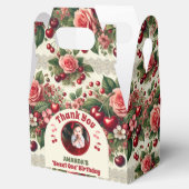 Vintag Cherry 'Sweet One' 1. Geburtstag Foto Geschenkschachtel (Geöffnet)