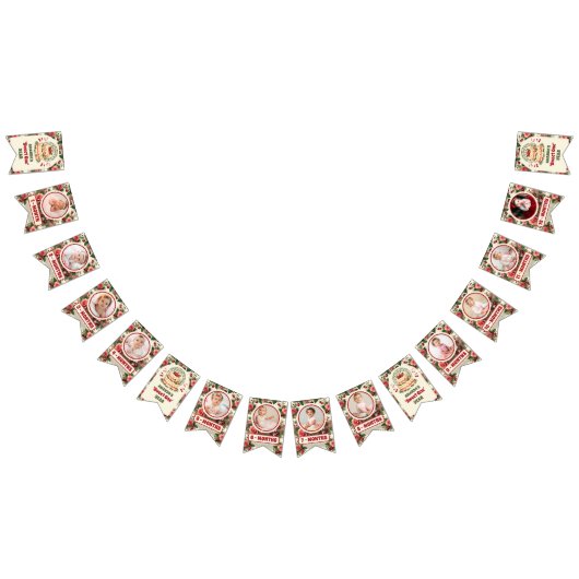 Vintag Cherry 'Sweet One' 1. Geburtstag Foto Wimpelkette (Alle)