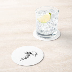 Vintag Cherub Cupid Liebe Paper Party Untersetzer