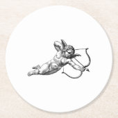Vintag Cherub Cupid Liebe Paper Party Untersetzer (Vorderseite)