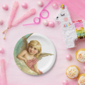 Vintag Cherub Moon Pappteller (Party)