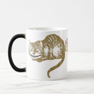 Vintag Cheshire Cat Illustration Verwandlungstasse