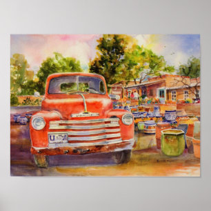 Vintag Chevy Canvas Print Poster