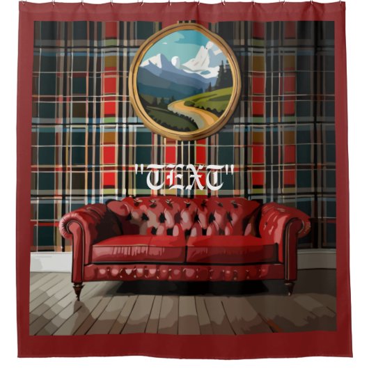 Vintag Chic Duschvorhang (Vorderseite)