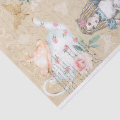 Vintag Chic Fantasy Alice im Wunderland Decoupage Seidenpapier (Ausschnitt)