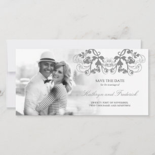 Vintag Chic Floral Blüh Save the Date Hochzeit