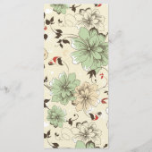 Vintag Chic Floral Wedding Menu Menükarte (Rückseite)
