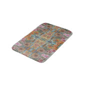 Vintag Chic Flower Garden Aquarellbilder Badematte (Schrägansicht)