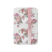 Vintag Chic Girly Blume Personalisiert Badematte (Vorderseite Vertikal)