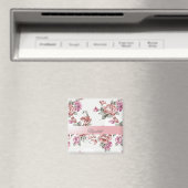 Vintag Chic Girly Blume Personalisiert Magnet (In Situ (Geschirrspüler))