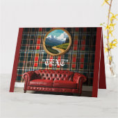 Vintag Chic Karte (Gelbe Blume)