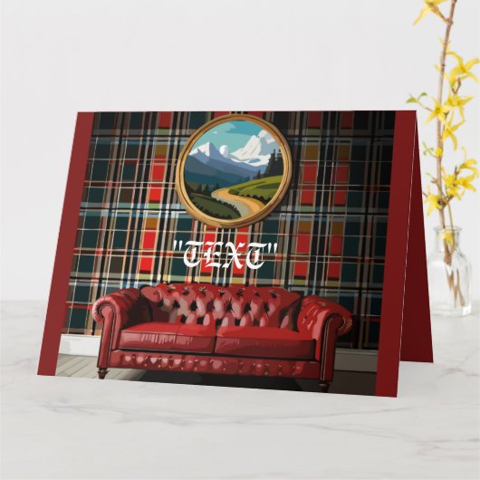 Vintag Chic Karte (Gelbe Blume)