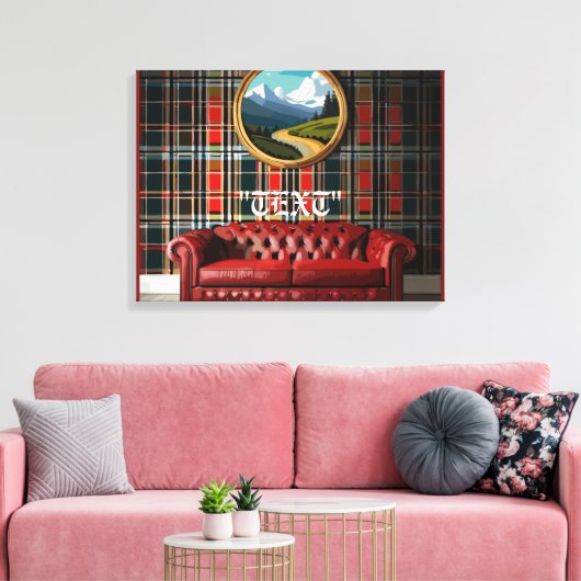 Vintag Chic Leinwanddruck (Insitu (Wohnzimmer))