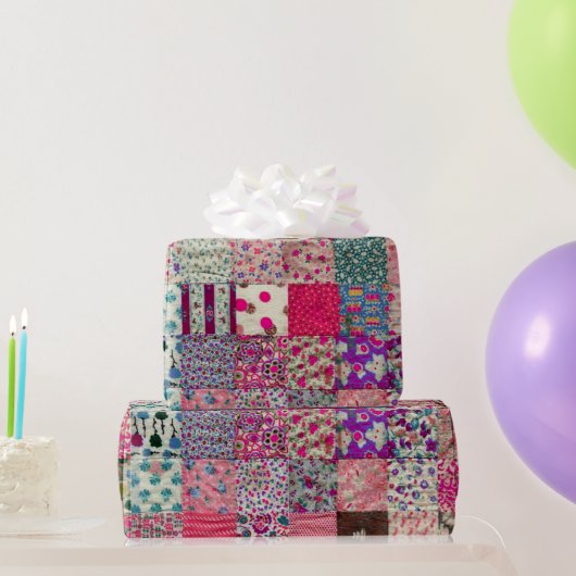 Vintag Chic Quilt Geschenkpapier (Partygeschenke)