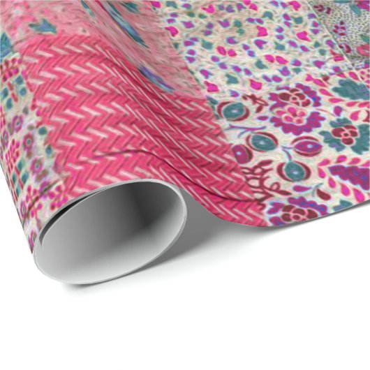 Vintag Chic Quilt Geschenkpapier (Rolleneckpunkt)