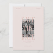 Vintag-chic-romantische Hochzeit retten das Datum Einladung (Vorderseite)