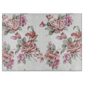 Vintag Chic Shabby Girly Blume Schneidebrett (Vorderseite)