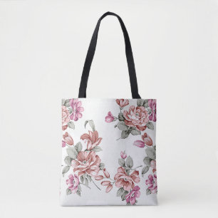 Vintag Chic Shabby Girly Blume Tasche