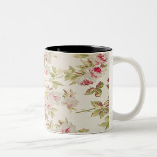 Vintag Chic Shabby Girly Rose Zweifarbige Tasse