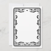 Vintag Chic Western Cowgirl Country Brautparty Einladung (Rückseite)