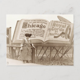 Vintag Chicago Billboard Postkarte