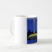 Vintag Chicago - Buckingham Fountain Tasse (Vorderseite Links)