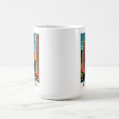 Vintag Chicago Illinois City Skyline Retro Travel Kaffeetasse (Mittel)