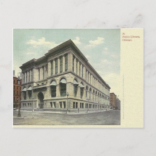 Vintag Chicago Illinois Postkarte (Vorderseite)