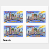 Vintag Chicago Illinois Stickers (Blatt)