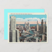 Vintag Chicago Loop Postkarte (Vorne/Hinten)