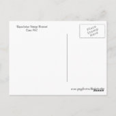 Vintag Chicago Night Skyline Postkarte (Rückseite)