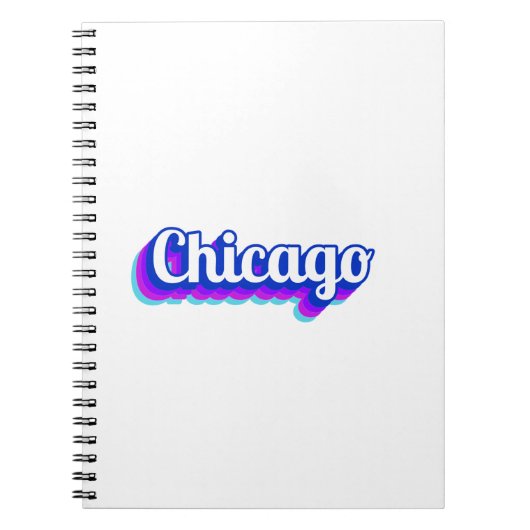 Vintag Chicago Notizblock (Vorderseite)