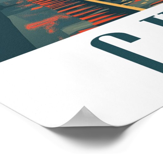 Vintag Chicago Poster (Ecke)