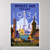 Vintag Chicago Poster (Vorne)