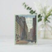 Vintag Chicago Postkarte (Stehend Vorderseite)