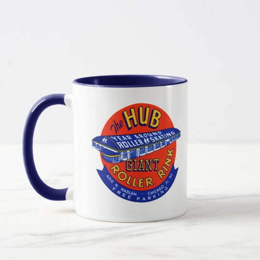 Vintag Chicago Roller Rink Tasse (Links)