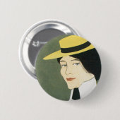 Vintag Chicago Tennis Poster Button (Vorne & Hinten)