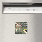 Vintag Chicago Tennis Poster Magnet (In Situ (Geschirrspüler))