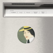 Vintag Chicago Tennis Poster Magnet (In Situ (Geschirrspüler))